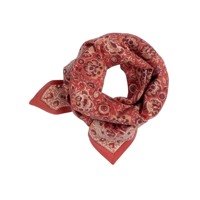 Grand Foulard Garda Framboise Bindi Atelier